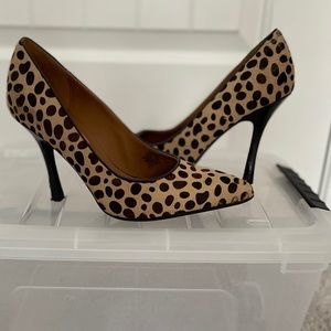 ISAAC MIZRAHI Sexy Leopard Leather Pumps!